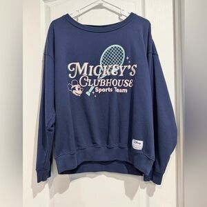 Disney Women's Navy Mickey's Clubhouse Sweater